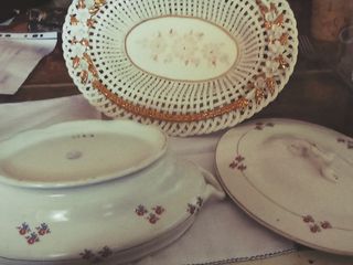 Frutero porcelana y sopera