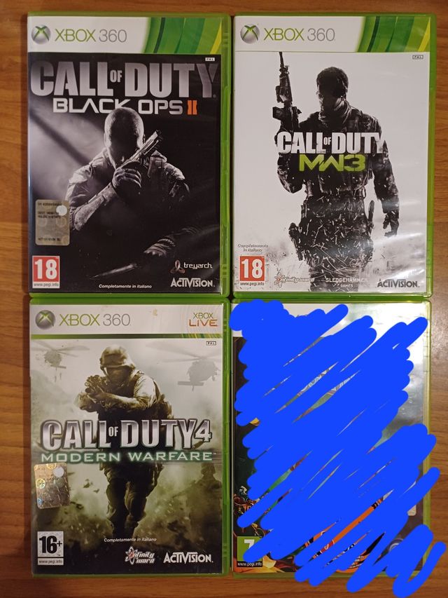 3 giochi per Xbox 360 Call of Duty