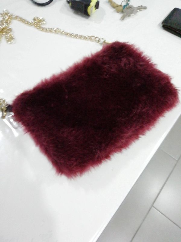 bolso de fiesta burdeos