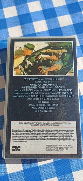 VHS Regreso al futuro 3