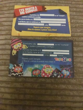 BARAJAS CARTAS DIVERSAS/TARJETAS INVITACIÓN CUMPLE