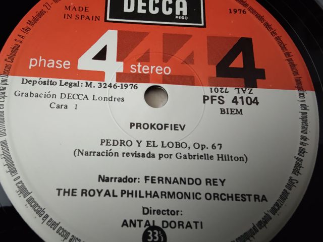 Vinilo Pedro y El Lobo