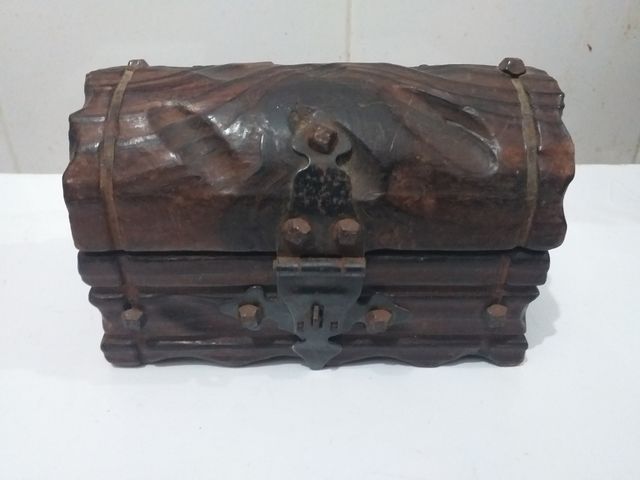 2 cajas antiguo de madera