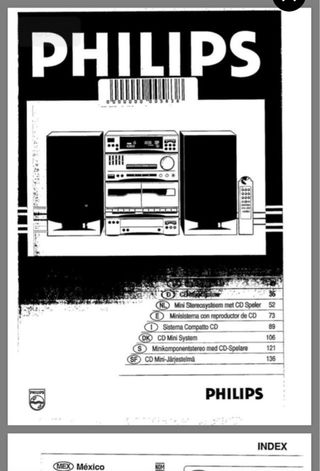 Equipo de música Philips FW20