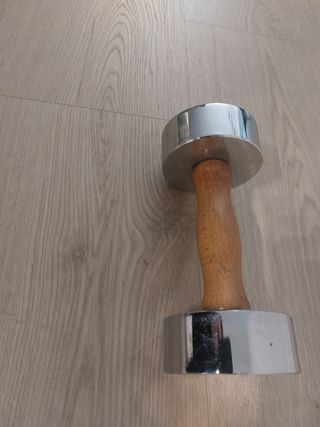 Mancuerna / pesa vintage de 2 kg