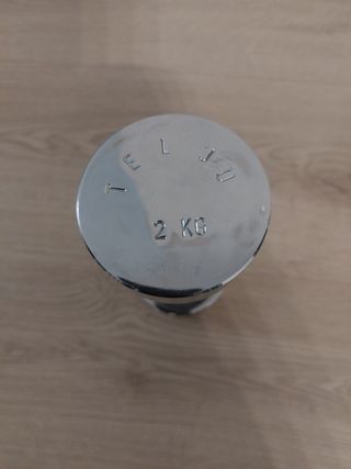 Mancuerna / pesa vintage de 2 kg