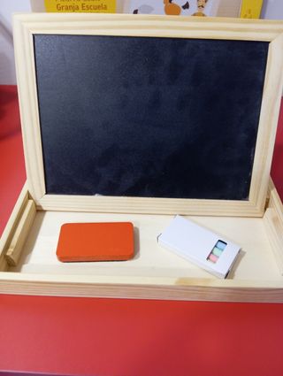 Pizarra doble granja escuela