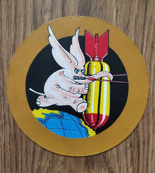 Parche de cuero pintado a mano réplica ww2