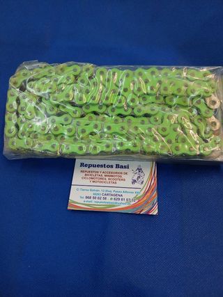 CADENA REFORZADA 420 COLOR VERDE 140 PASOSS