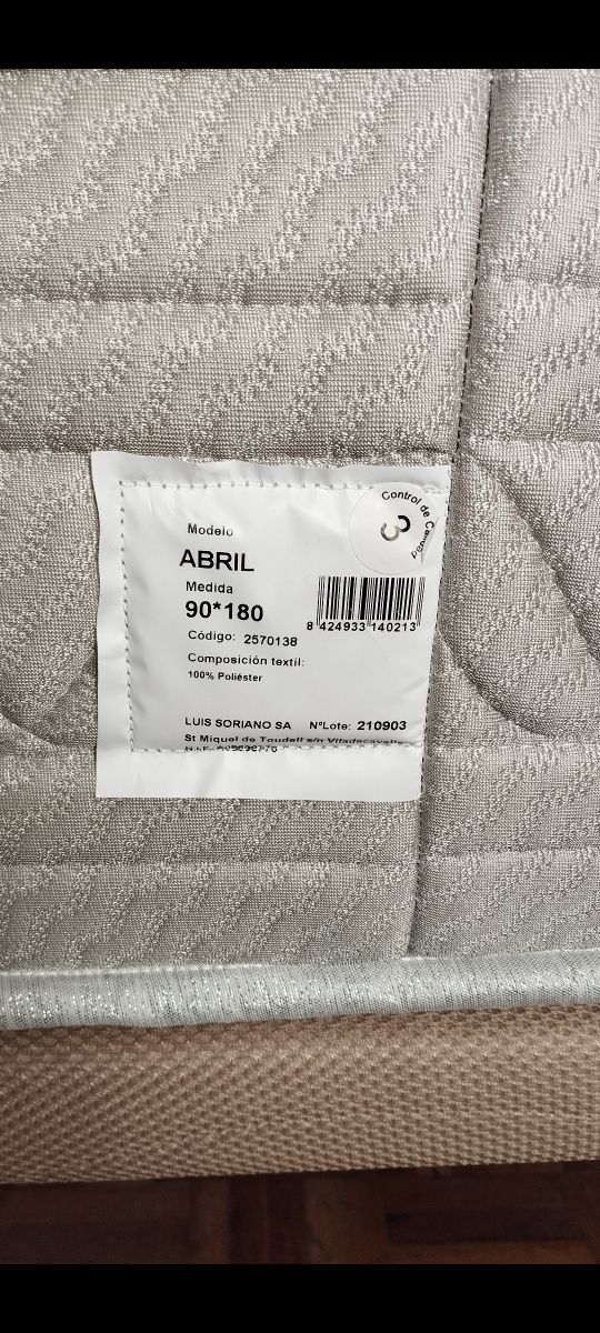 Colchón Sonpura 90x180 muelles ensacados visco