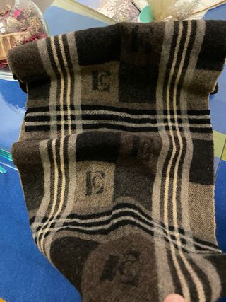 Sciarpa uomo quadro marrone e nero