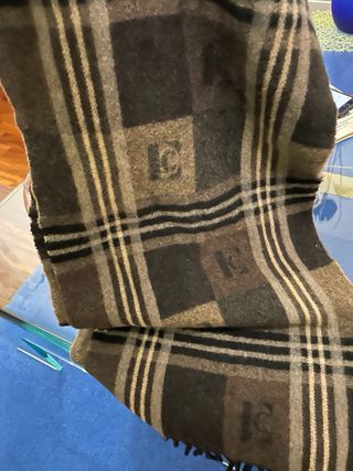 Sciarpa uomo quadro marrone e nero
