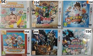 Liquidación videojuegos Nintendo DS y 3D