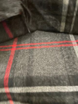 Sciarpa  da uomo quadri grigio/rosso