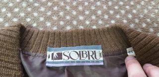 Chaqueta lana y piel hombre