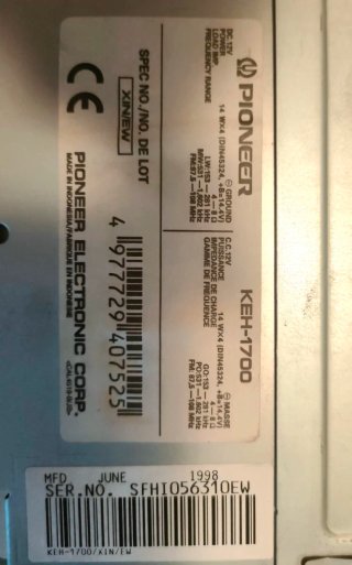 Radio Honda Civic hatchback VIII