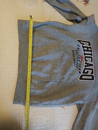 Sudadera niño gris 12 años con capucha