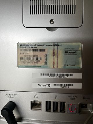 Ordenador Sony Vaio sobremesa VGCJS1E