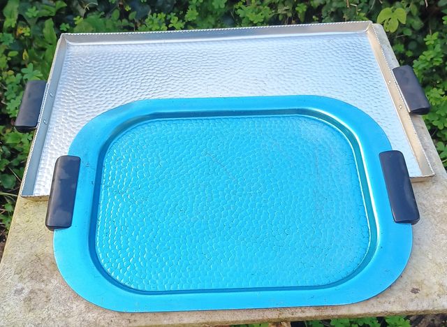 Bandeja Antigua Aluminio años 70