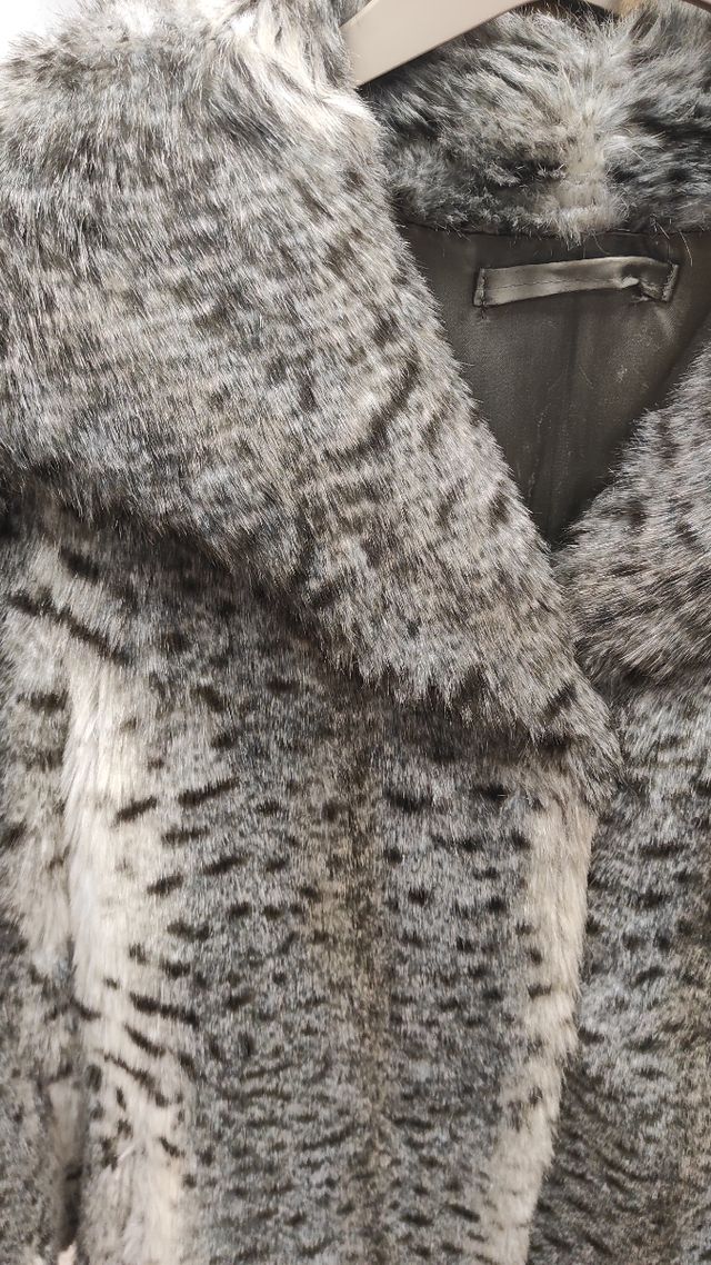 Cappotto vintage in pelliccia sintetica