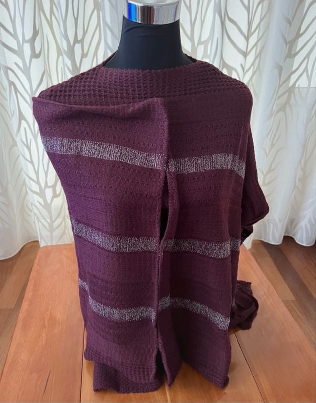 Poncho Goldenpoint bordeaux