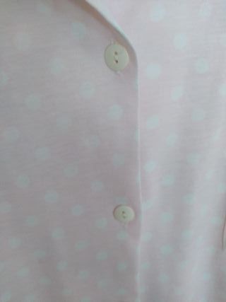 Pijama de rayas y topos rosas y blancos