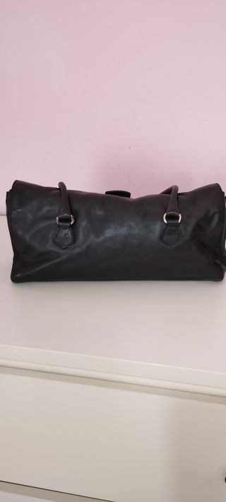 Borsa baguette Prada vera pelle nera 