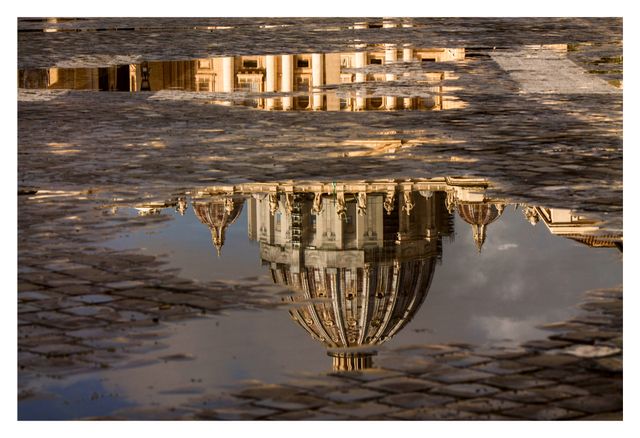Poster fotografia riflessi S. Pietro, Roma