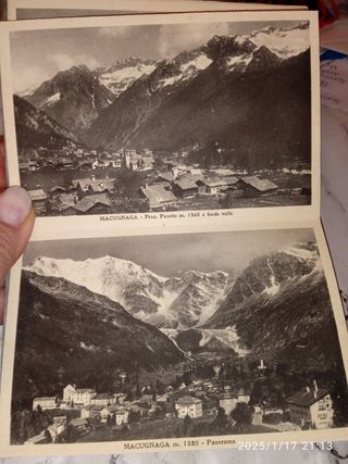 Folder 12 cartoline d'epoca Macugnaga