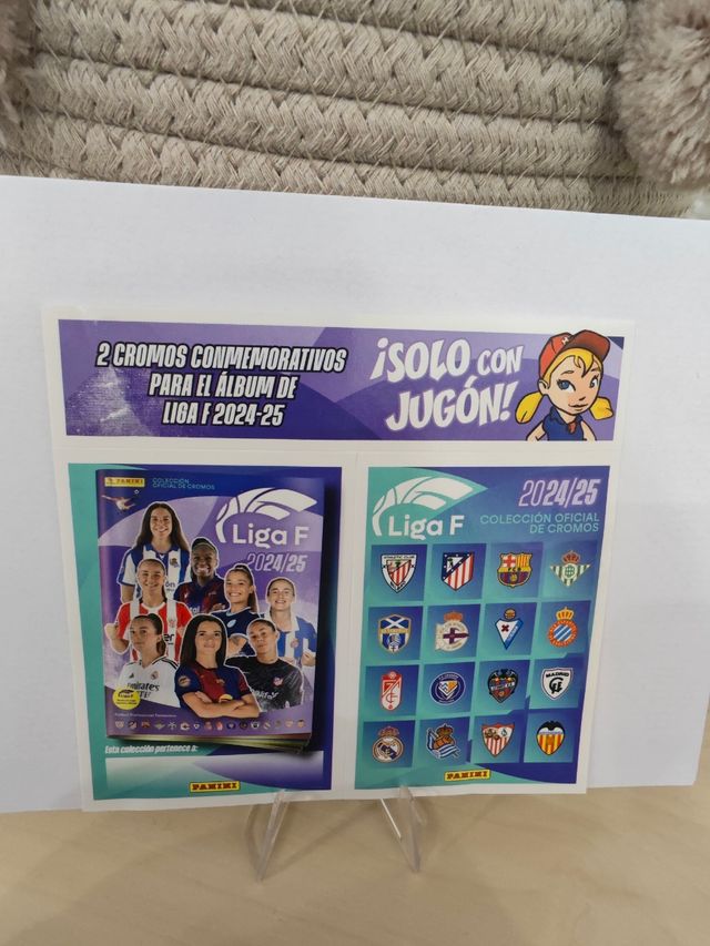 Cromos Conmemorativos Liga F Panini