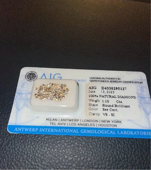 Diamanti  Natuarli certificati