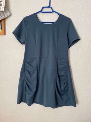 vestido Kling azul bolsillos