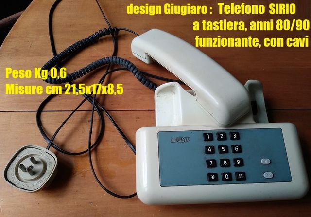 Vintage telefono: SIRIO a tastiera, anni 80/90