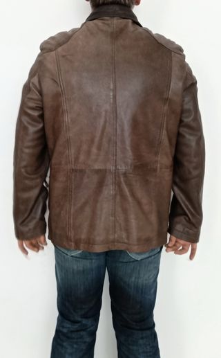 Chaqueta de piel auténtica L Medidas 