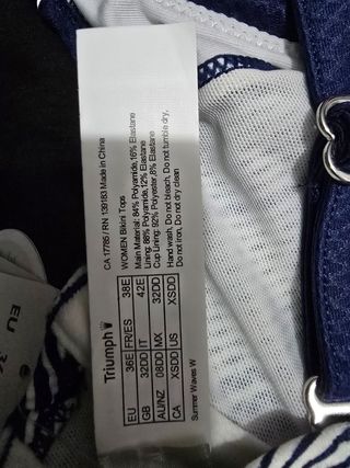 Triumph top/reggiseno taglia 42 E