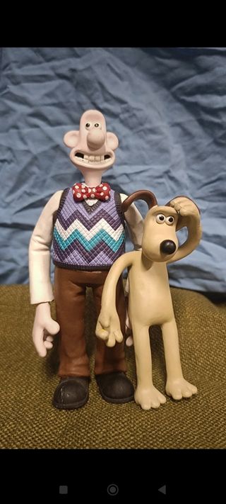 Wallace e Gromit action figure set