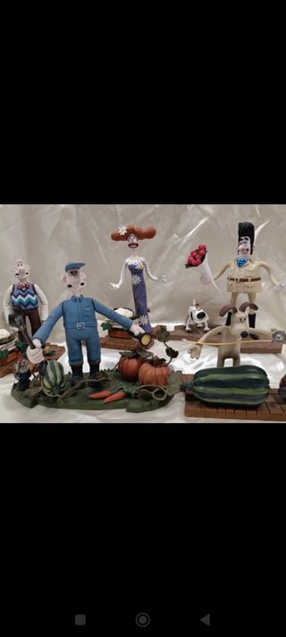 Wallace e Gromit action figure set