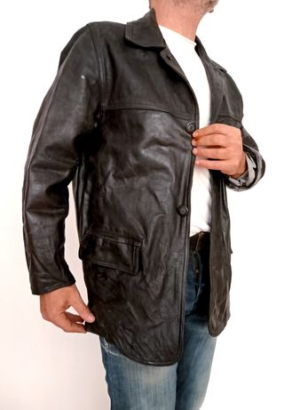 Chaqueta cuero auténtico Redskins M