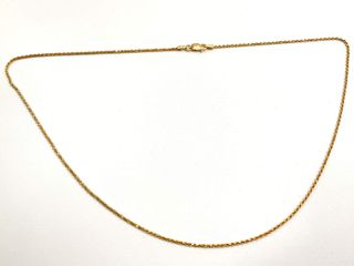 cadena oro 18k 25cm