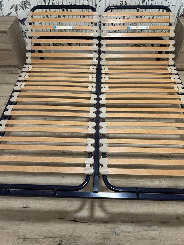 Cama doble articulada manual  colchones