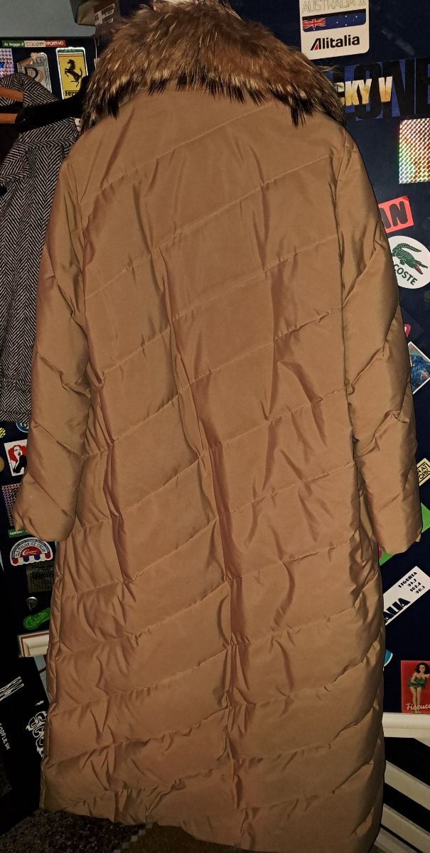 Piumino lungo donna pelliccia 