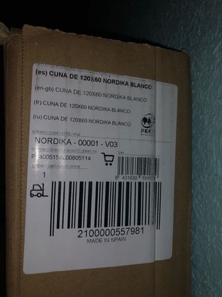 Cuna blanca nordika micuna  kit colecho 