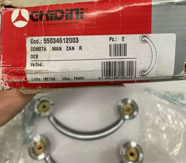 MANIGLIE SATINATE PER INFISSI GHIDINI NUOVE