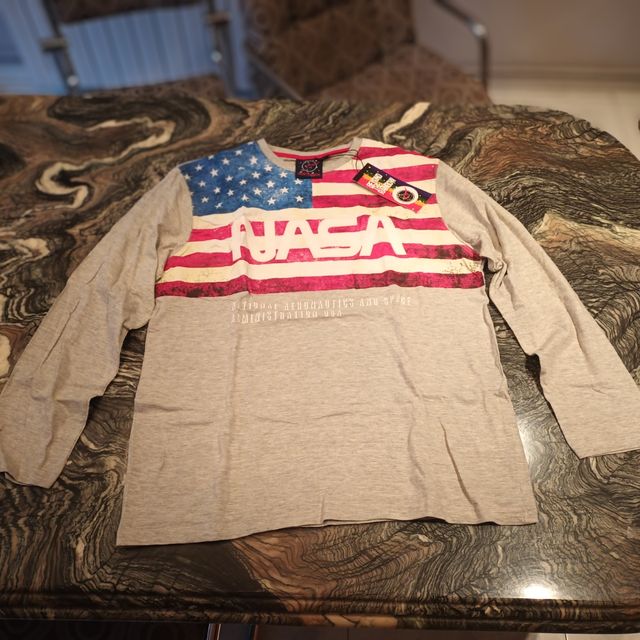 Camiseta Nasa blanca manga larga