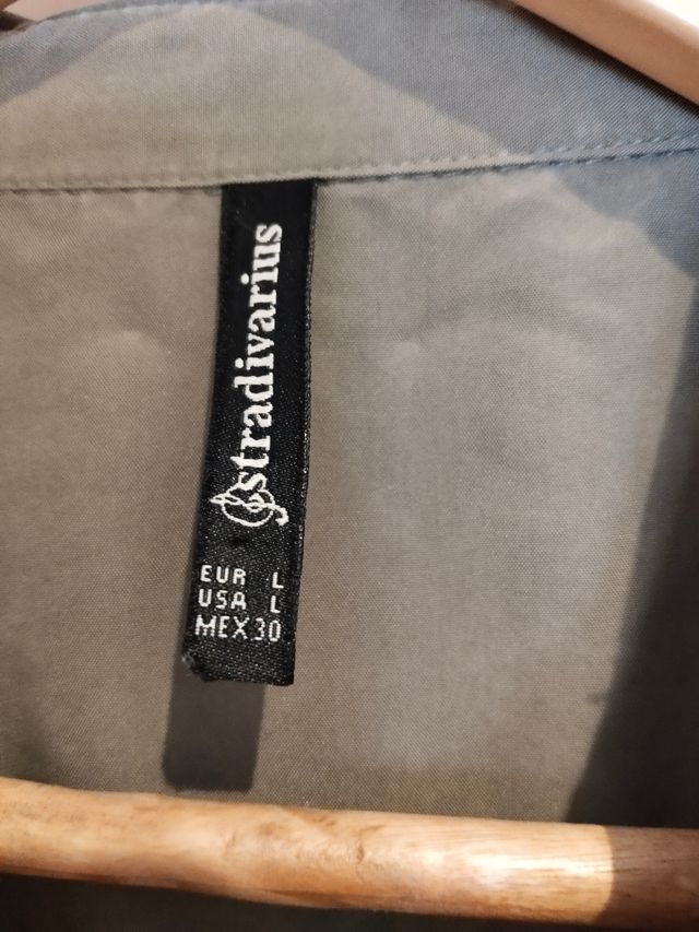 Camisa verde militar talla L