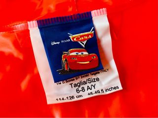 Poncho impermeabile Cars Disney McQueen 68 ann