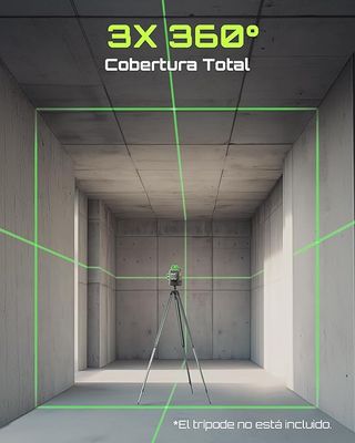 Nivel láser automático con baterías recargables