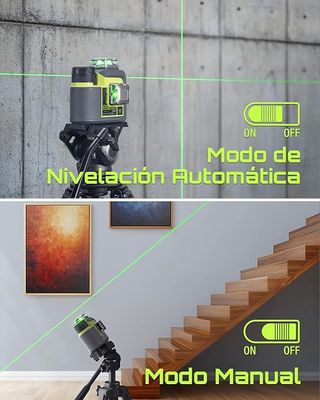 Nivel láser automático con baterías recargables