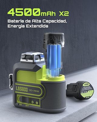 Nivel láser automático con baterías recargables