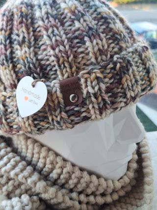 Berretto uomo 100% lana fatto a mano